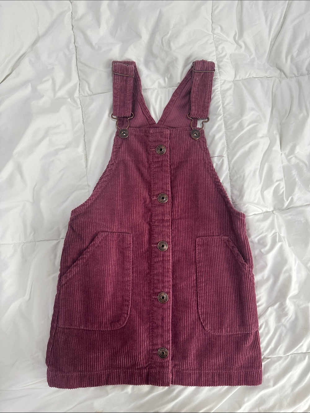 OshKosh B'gosh Corduroy Pinafore Dress in Berry